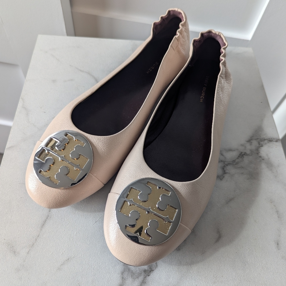 Tory Burch Women's Claire Cap Toe Flats